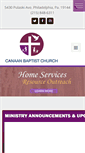 Mobile Screenshot of canaanbaptistchurch.org
